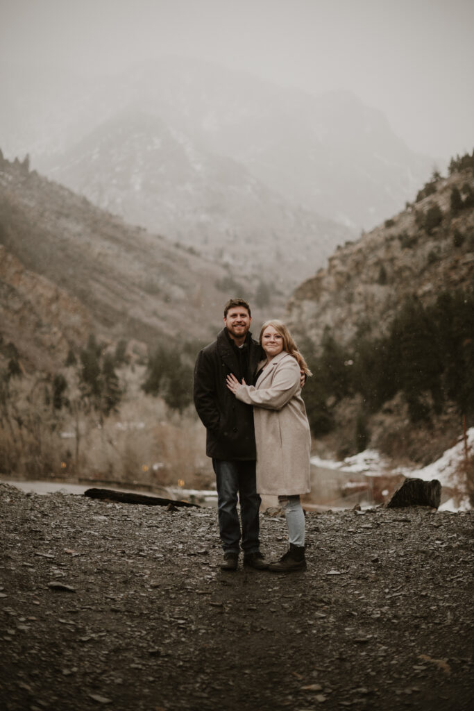 Engagement session in the mountains.