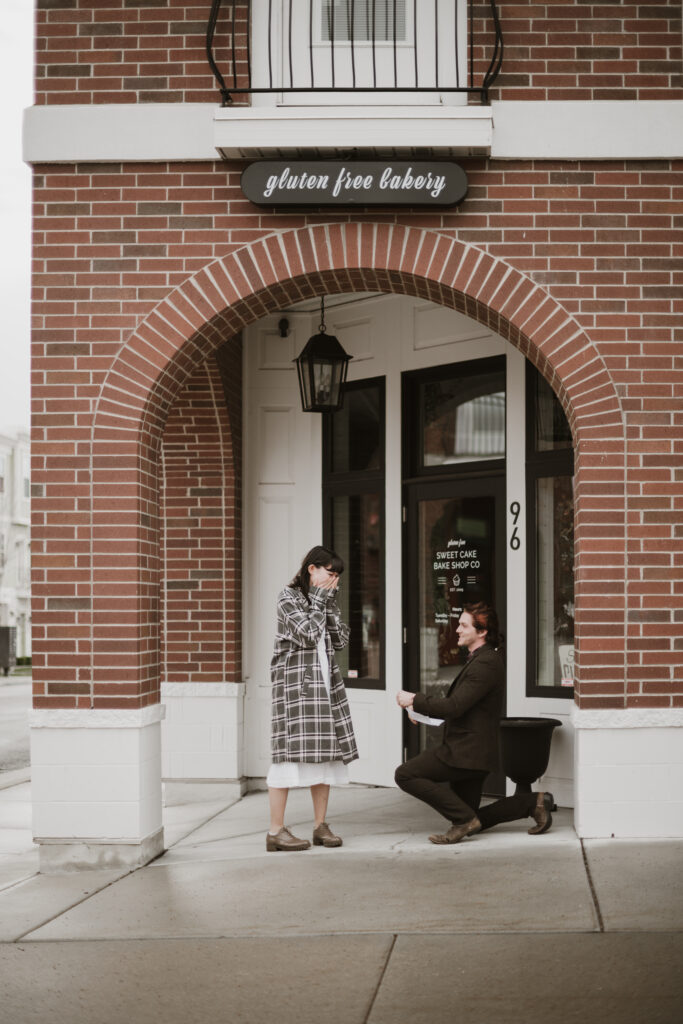 Surprise proposal photoshoot