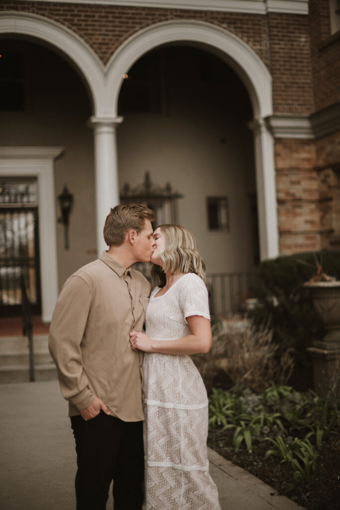 couple in love kissing