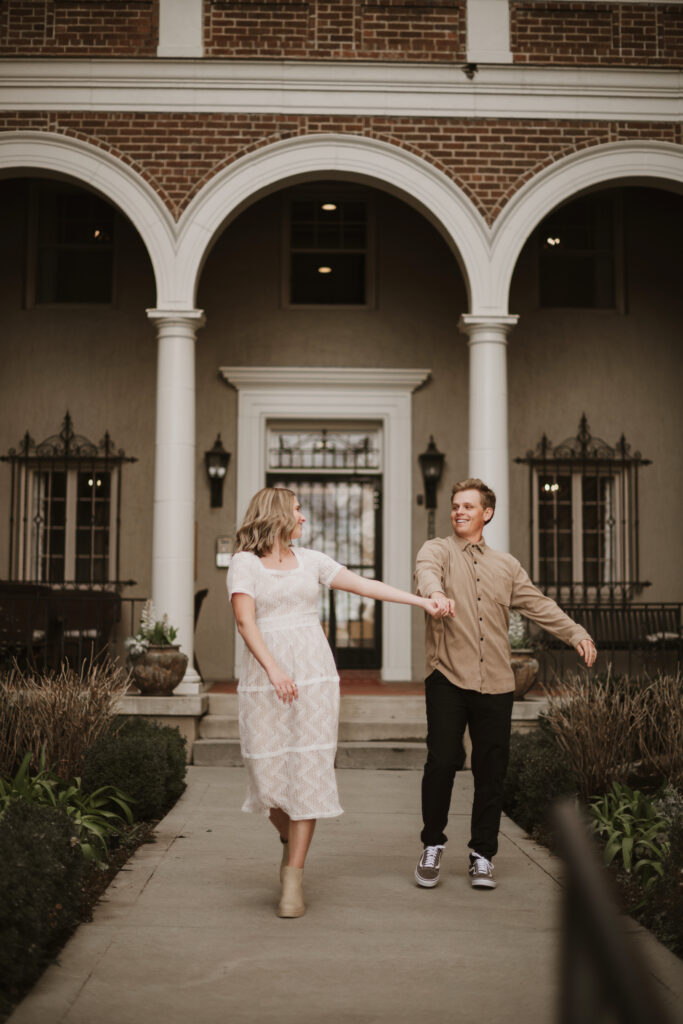 couple in love dancing together