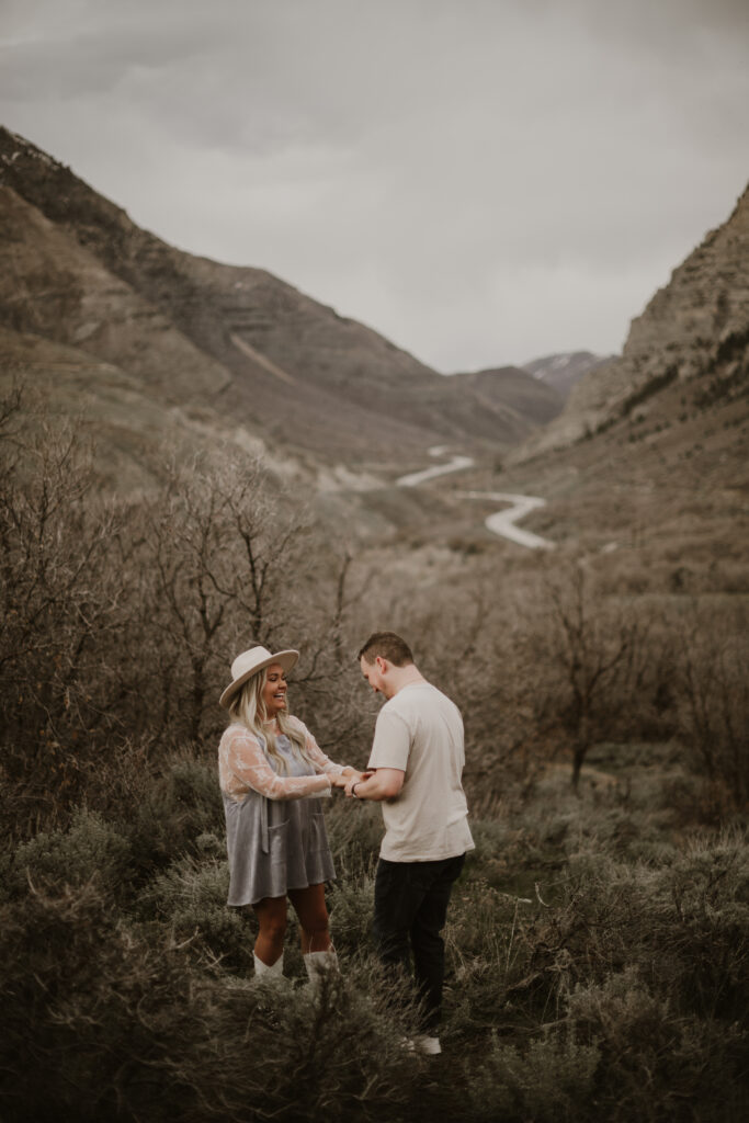 Engagement session in Provo Canyon Utah