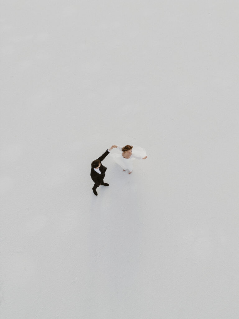 Elopement at the Bonneville Salt Flats