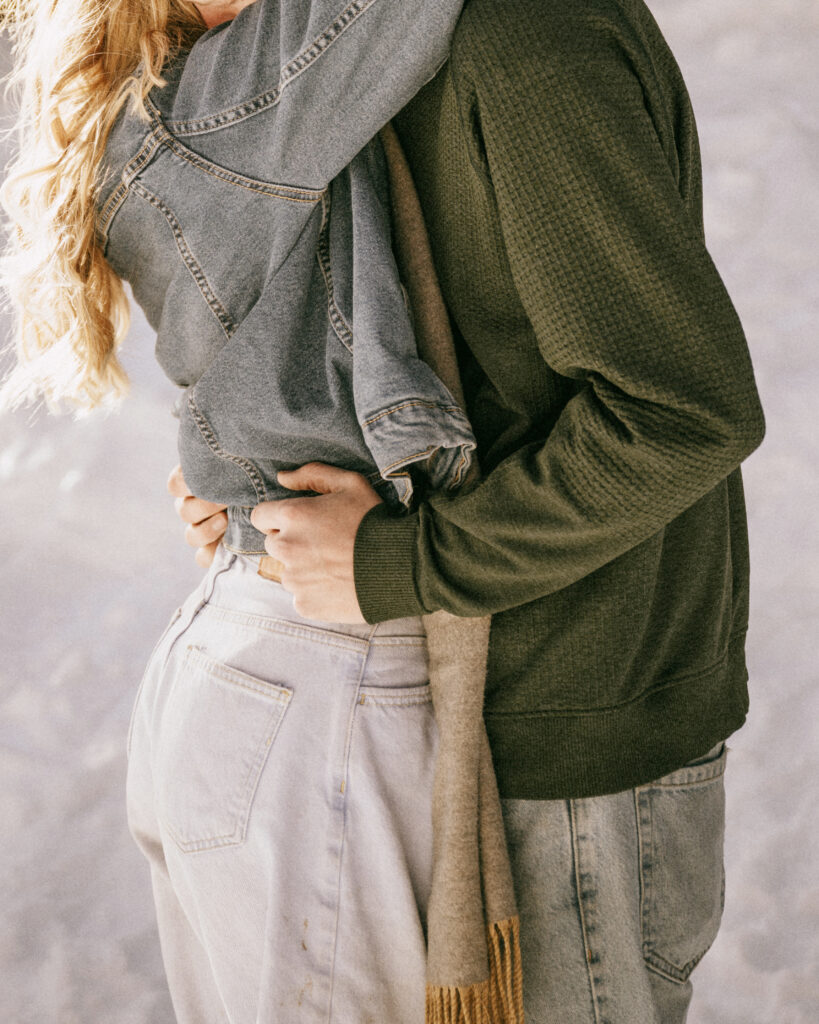 Winter engagement photos