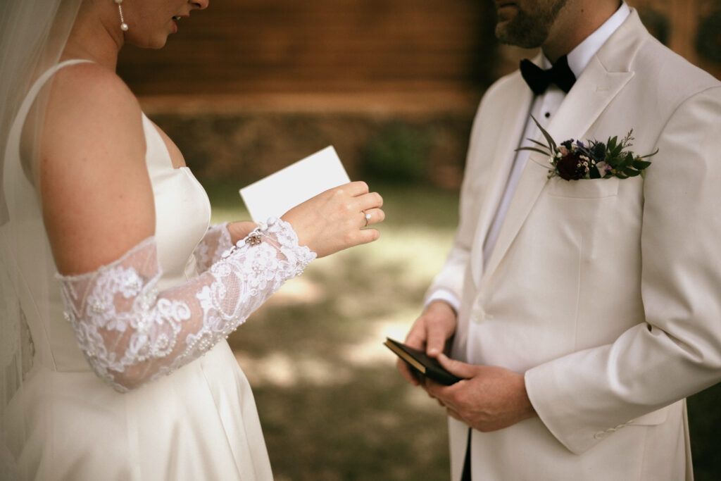 Private vows before ceremony