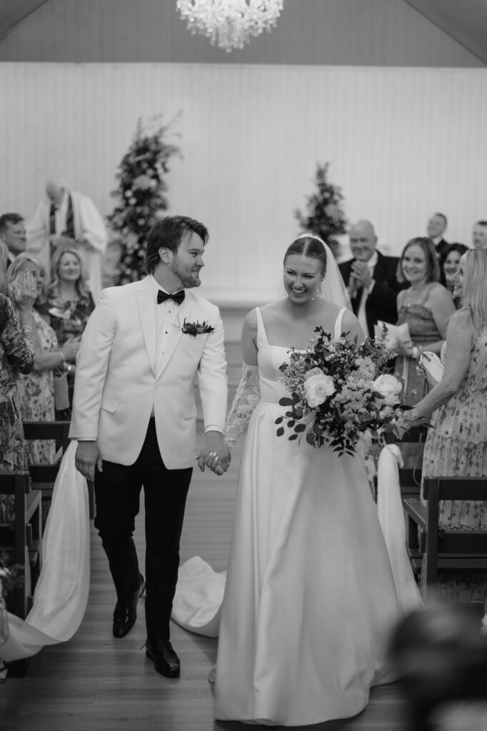 Wedding dress and veil