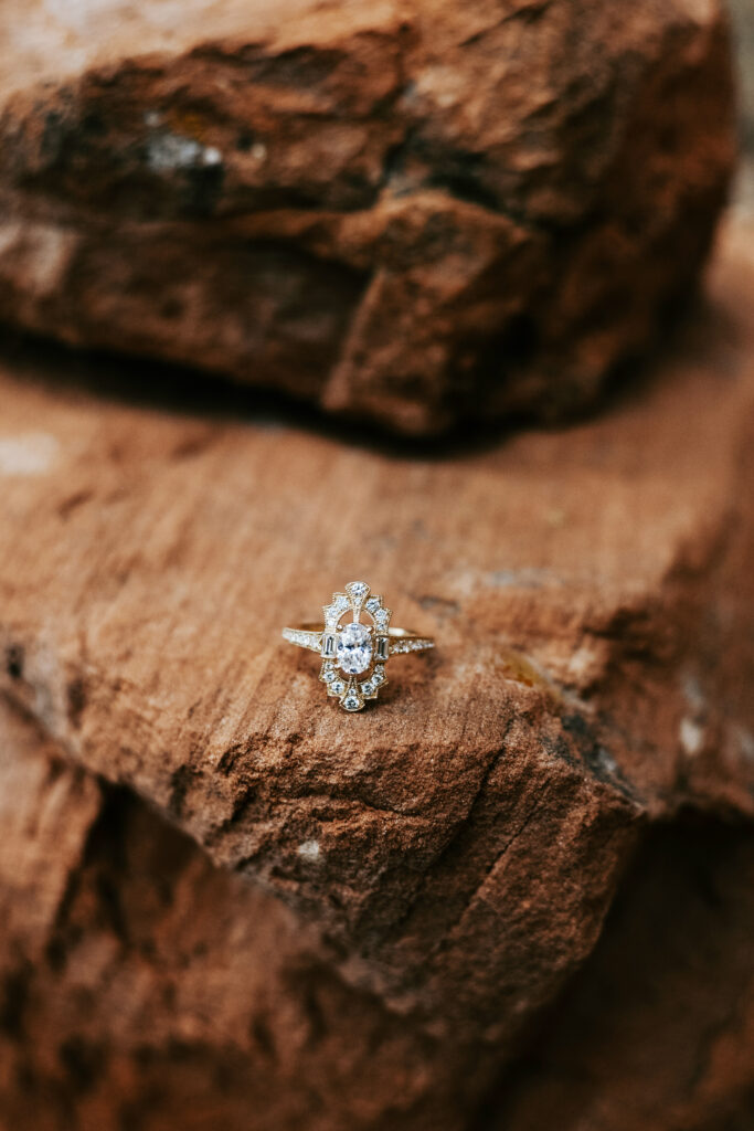 Ring shot on the red rocks in Utah
