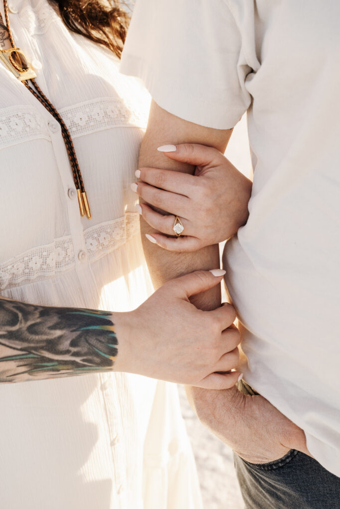 Engagement session at the Utah Salt Flats