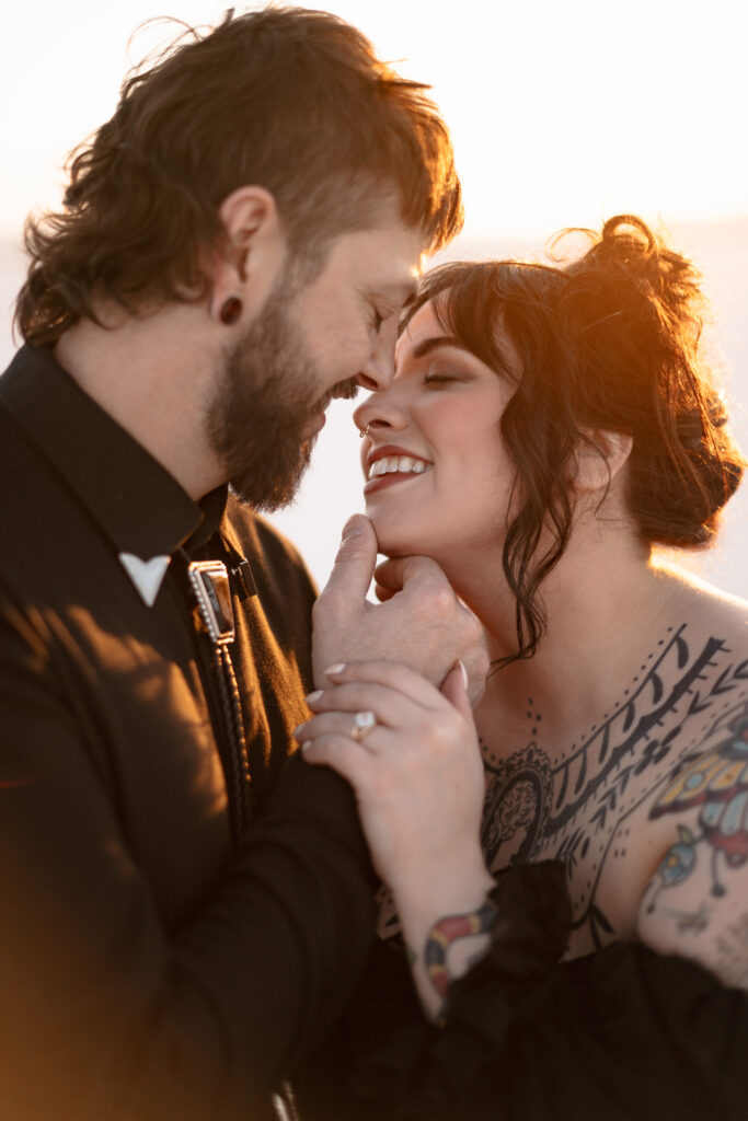 Engagement session at the Utah Salt Flats