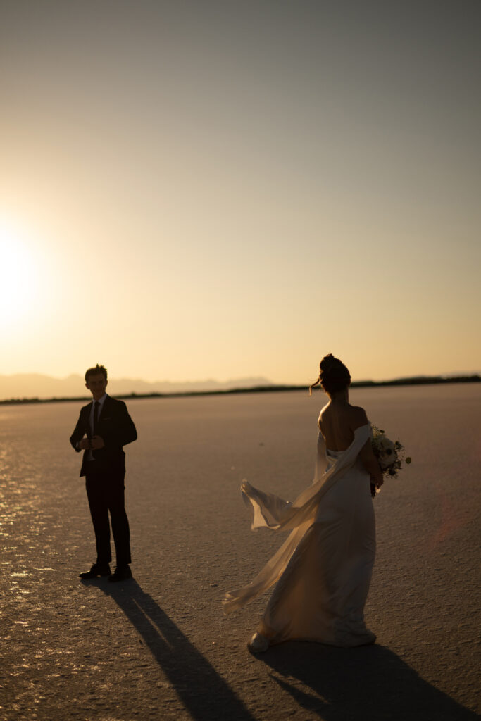 Non-traditional bridal photos