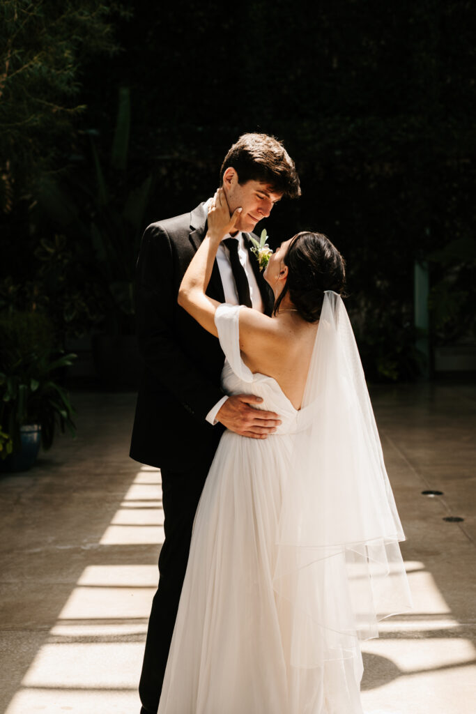 Bride and groom private first dance at Red Butte Garden