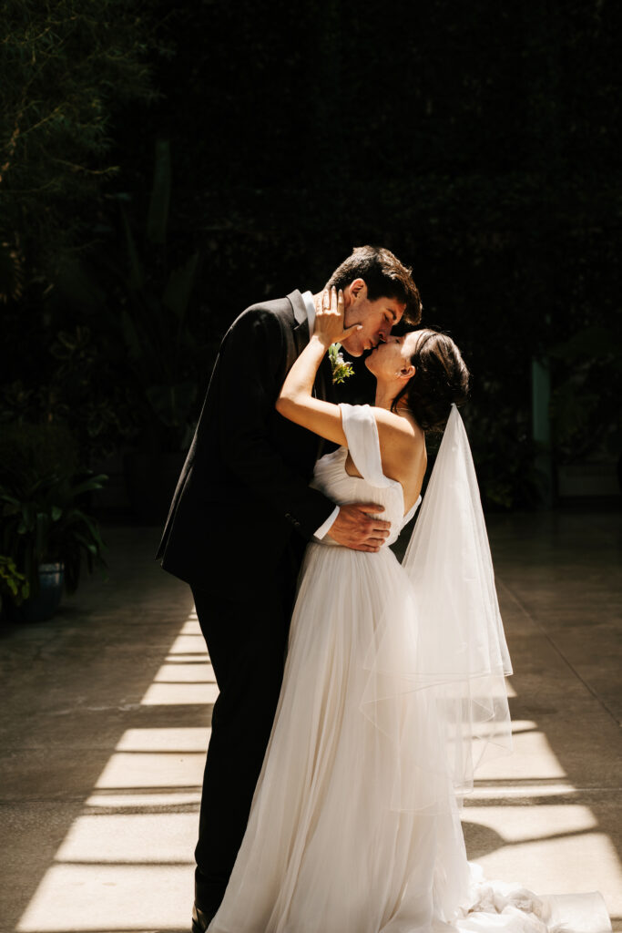 Bride and groom private first dance at Red Butte Garden