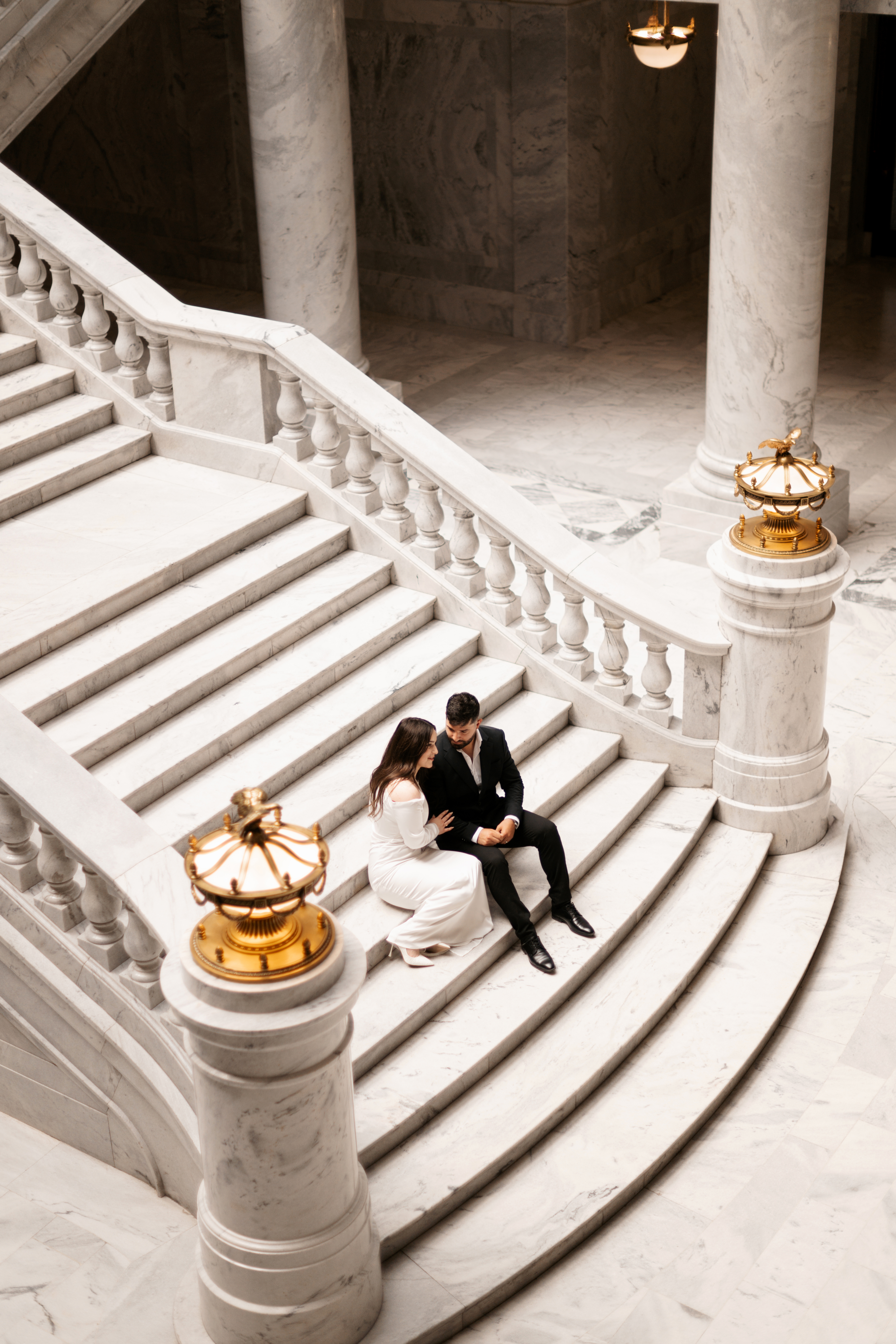 Utah state capitol engagement photos