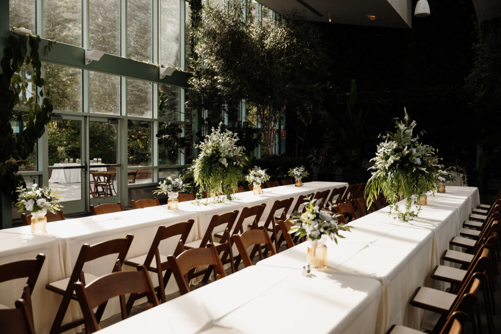 Indoor garden wedding venue space in Salt Lake City, Utah
