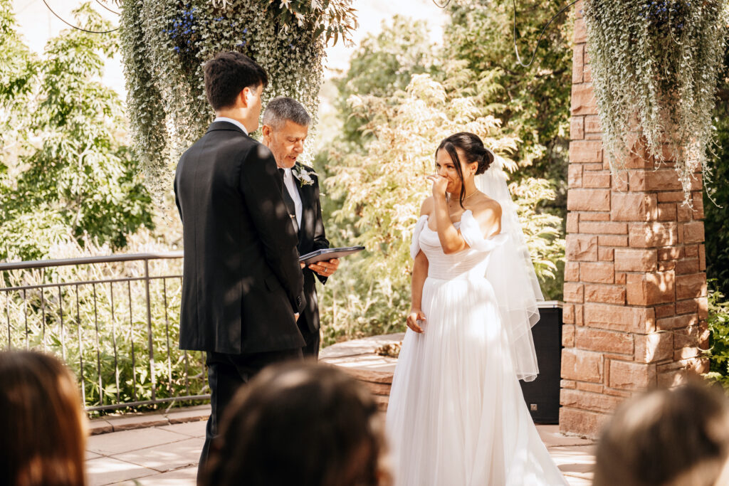 Red Butte Garden outdoor wedding space with around 50 guests