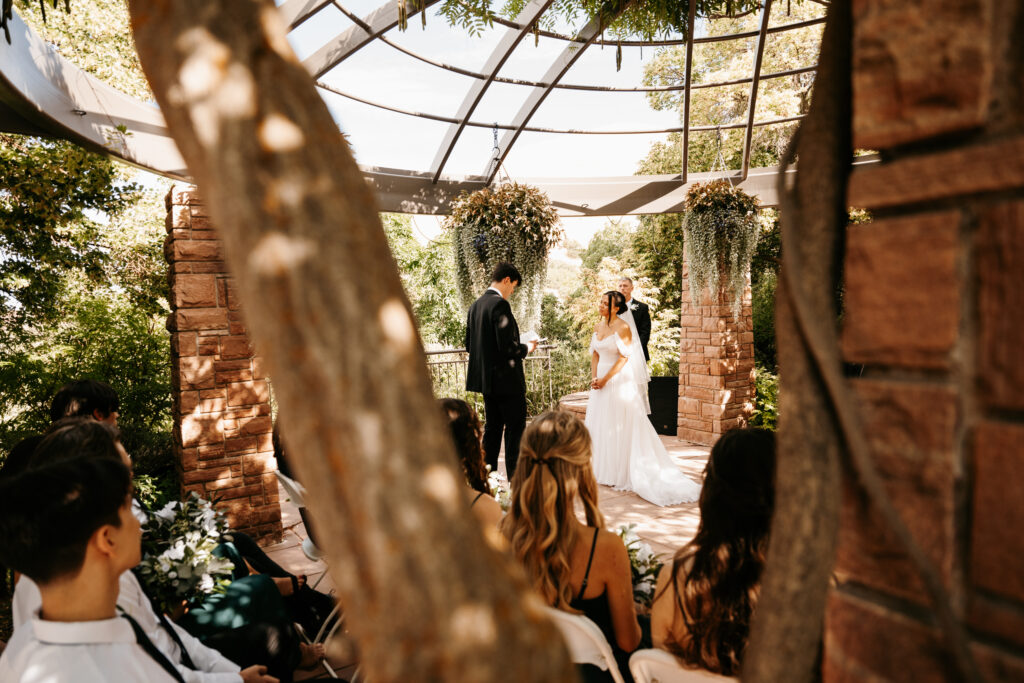 Outdoor garden wedding venue in northern Utah