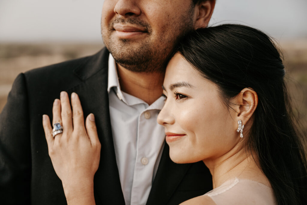 Bride and groom photos on the beach