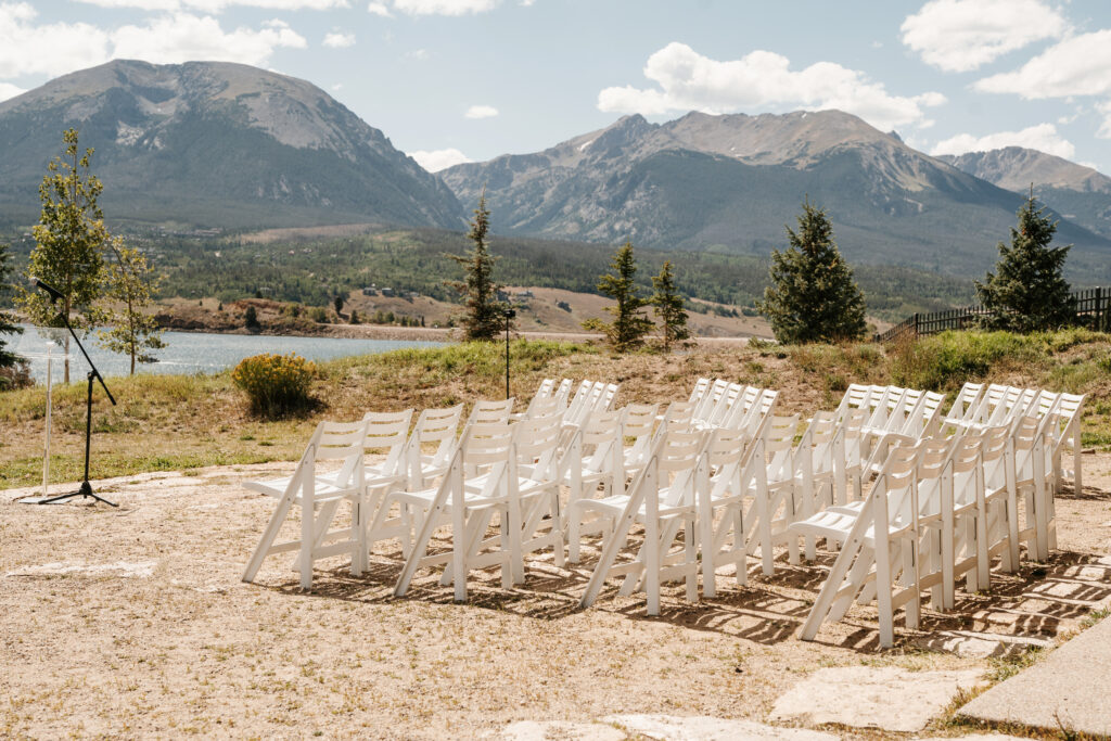 Setup for Wedding at Dillon Park Pavilion