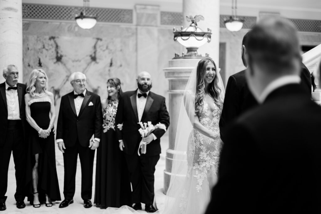 A Utah State Capitol building wedding day