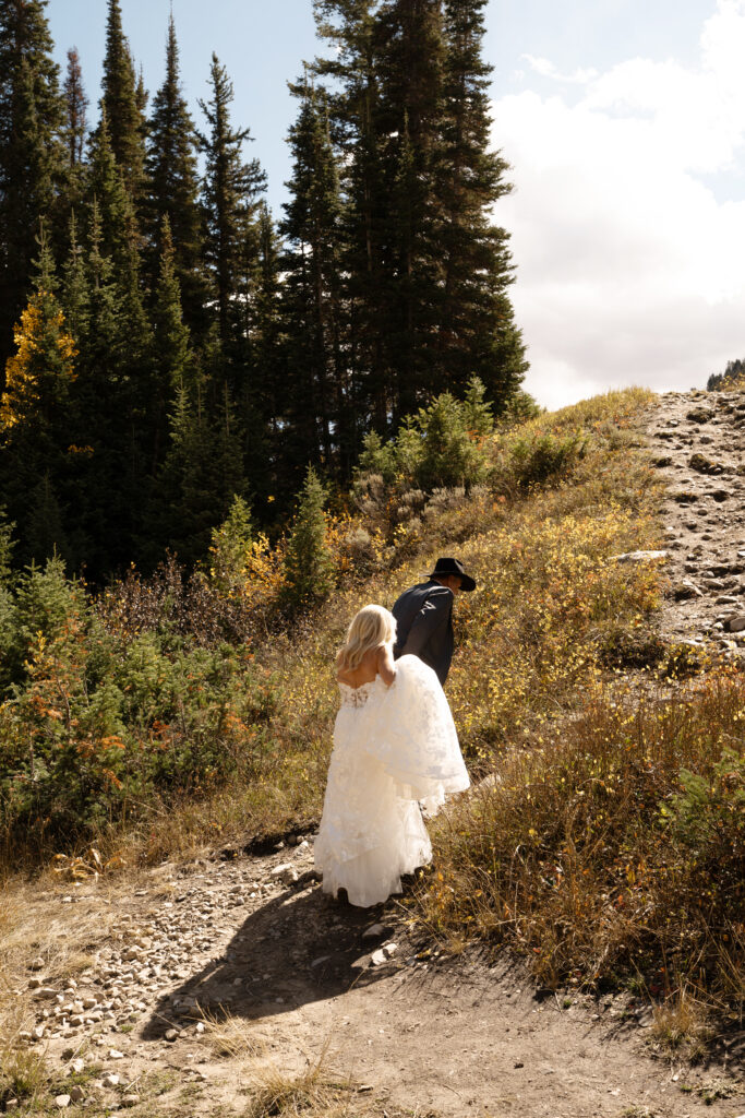 Elopement at Jordan Pines Campground in Big Cottonwood Canyon, Utah