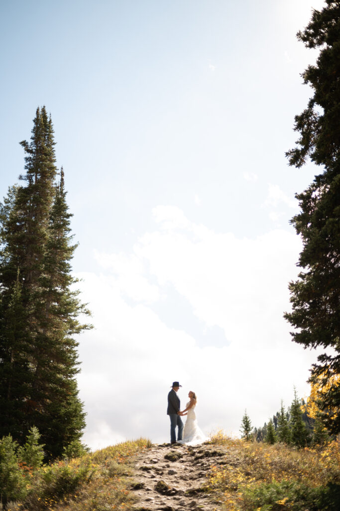 Elopement at Jordan Pines Campground in Big Cottonwood Canyon, Utah