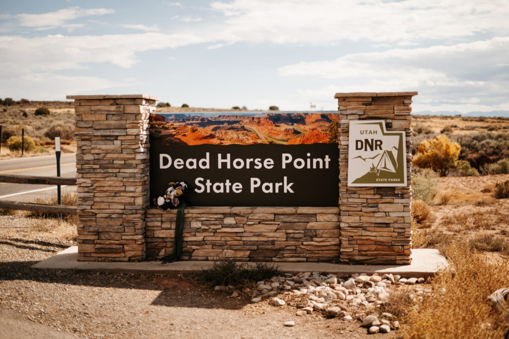 Dead Horse Point State Park sign
