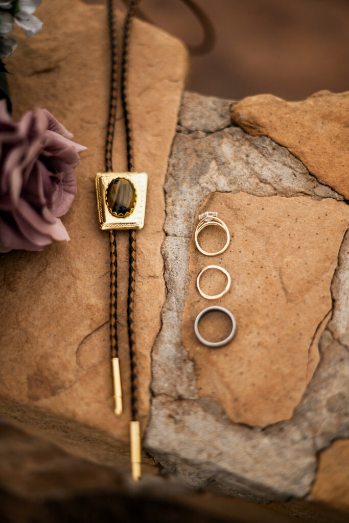 Bolo tie wedding