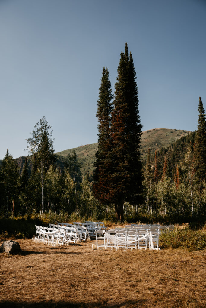 Outdoor wedding venues in Utah