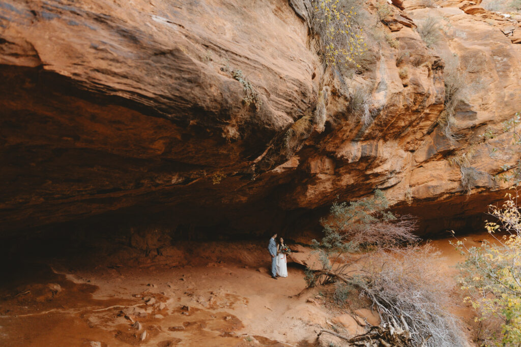 Bride and Groom in Zion