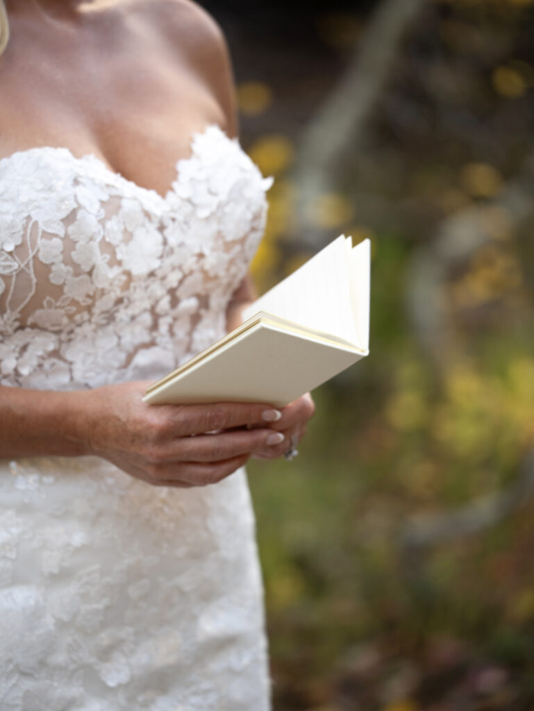 Bride and Groom Eloping in Salt Lake City Utah at Jordan Pines Campground in Big Cottonwood Canyon