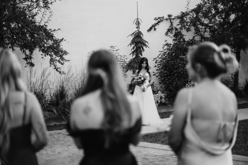 Bride and Groom Getting Married at The White Shanty