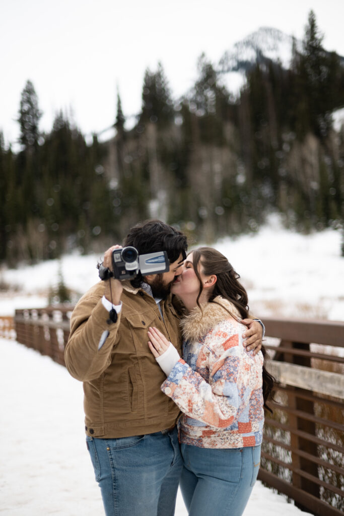Winter engagement session in Utah