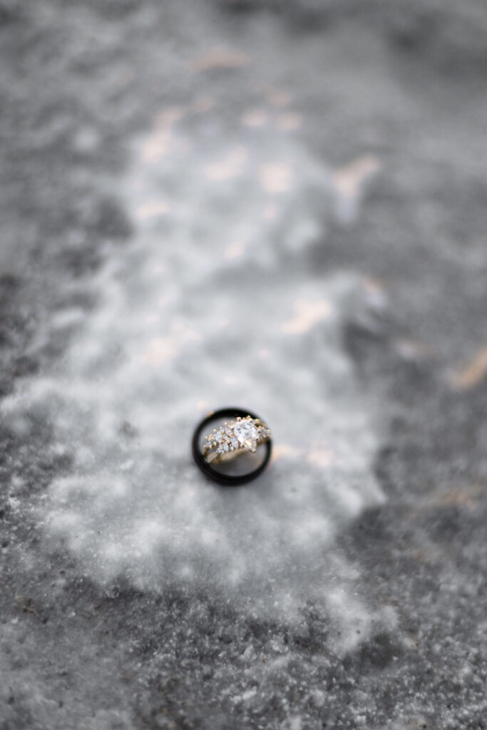 Close-up ring photos at the Bonneville Salt Flats 