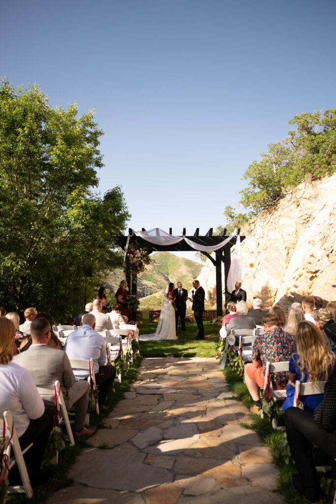 Louland Falls wedding venue Utah