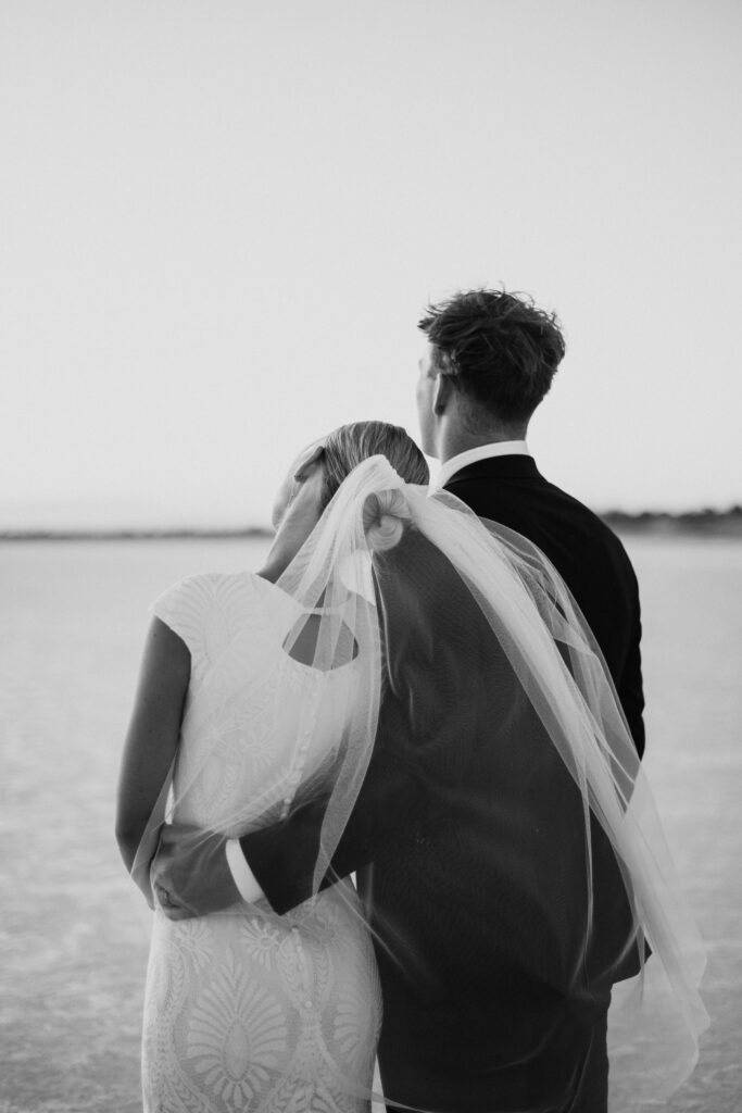 Bonneville Salt Flats wedding photographer capturing candid elopement moments in Utah