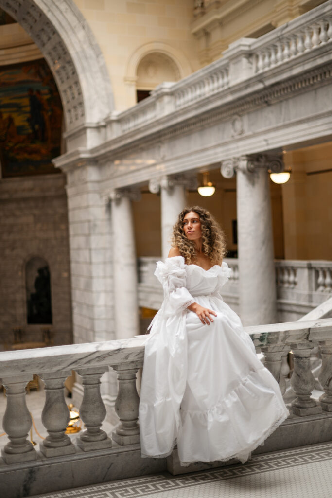 Bridal Photos at the Utah State Capitol