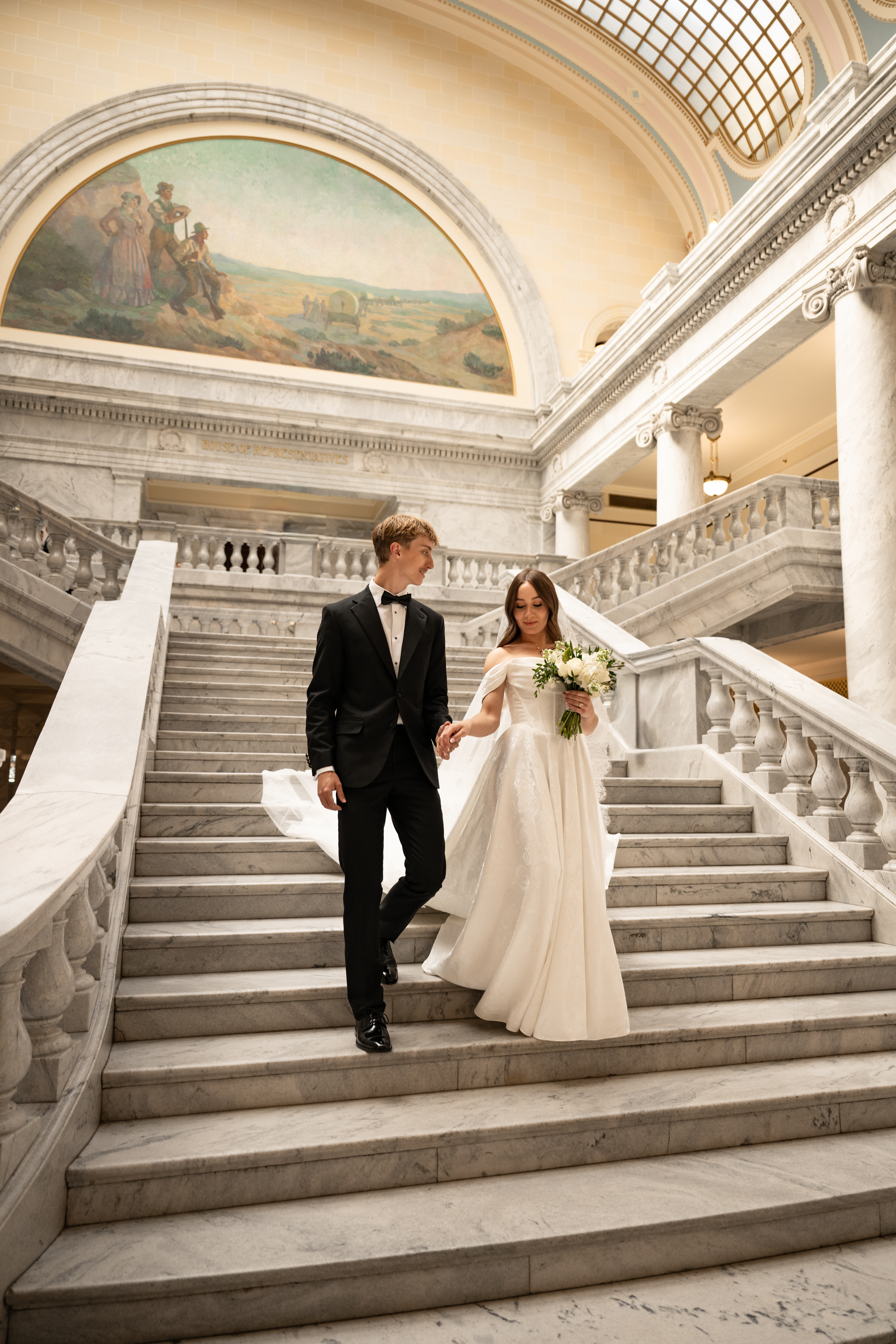 Utah State Capitol Wedding Day