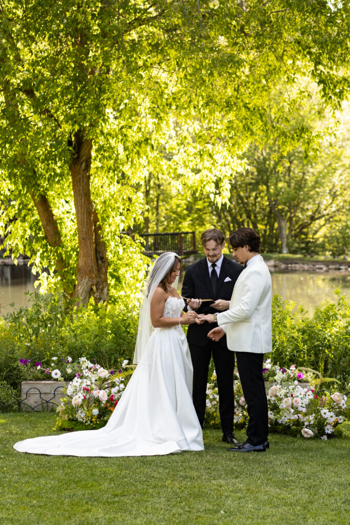 Micro wedding at Log Haven Wedding Venue in Northern Utah
