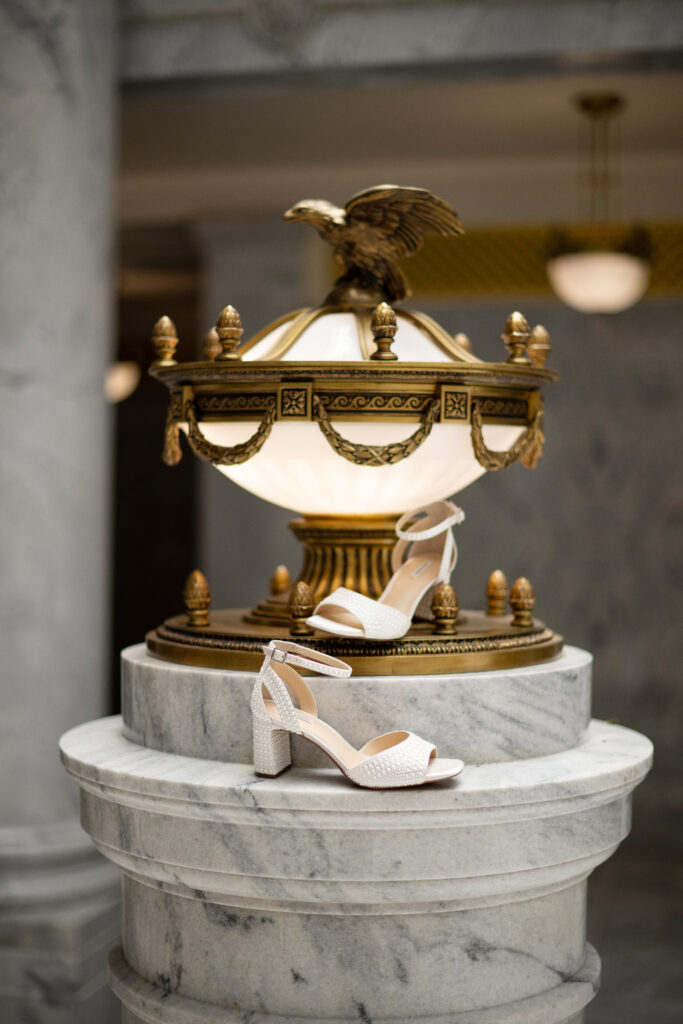 Wedding shoe photos