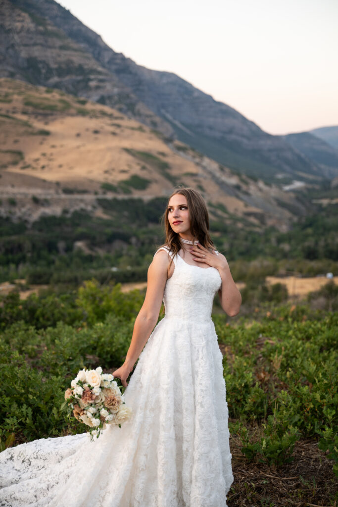 Bridal Portraits in Provo Canyon