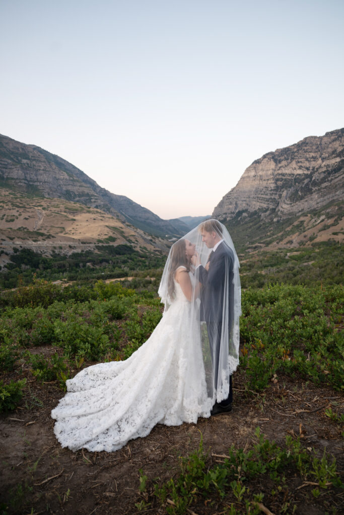 Bridal Portraits in Provo Canyon