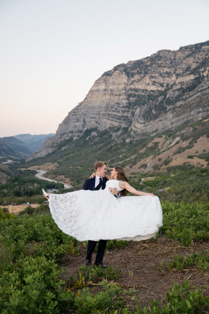 Bridal Portraits in Provo Canyon