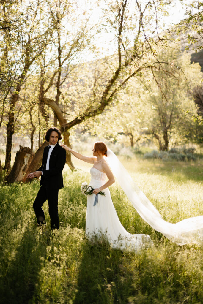 First look photos in the mountains
