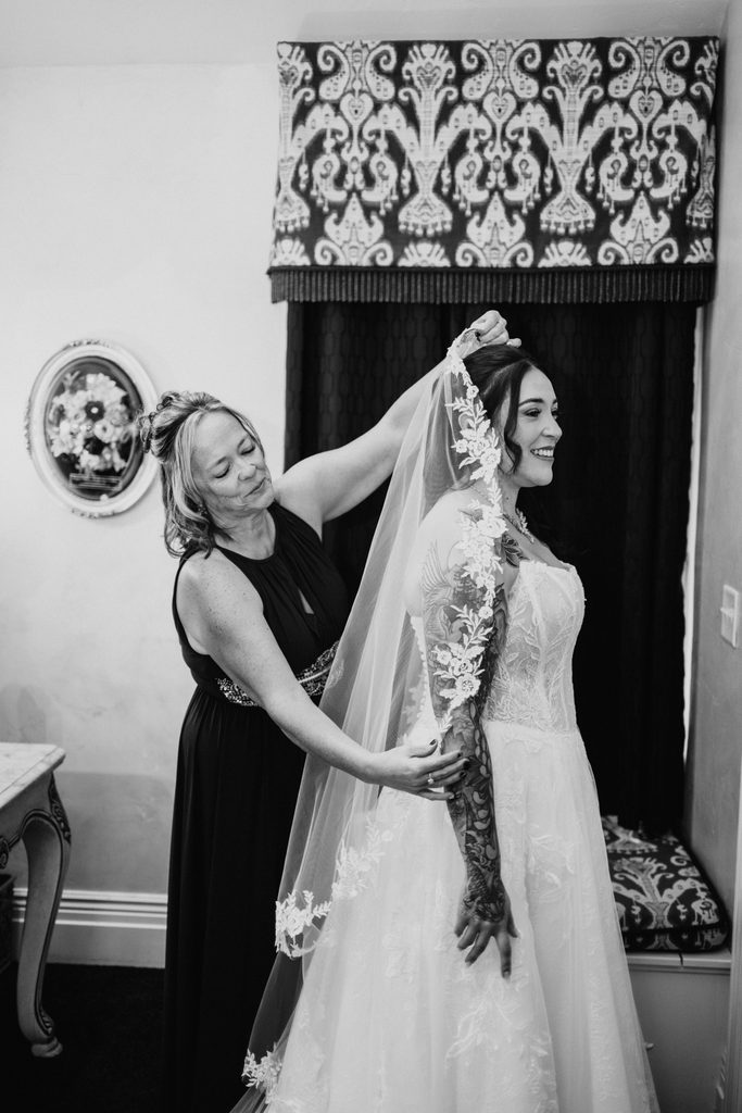 The Grand Falls Event Center wedding Getting ready space