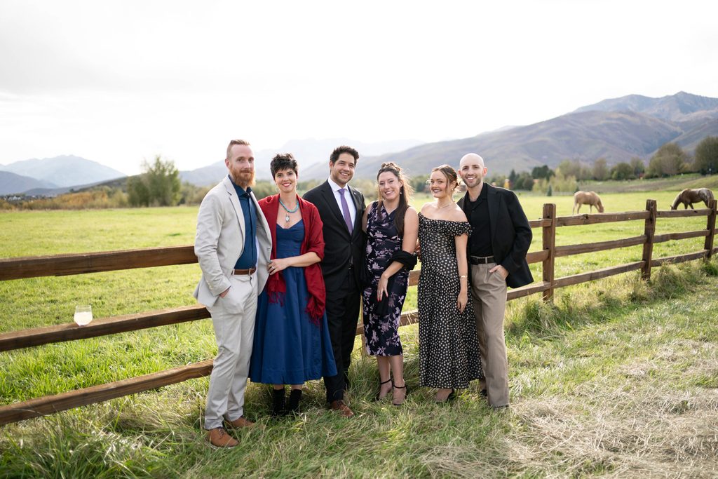 River Bottoms Ranch wedding cocktail hour
