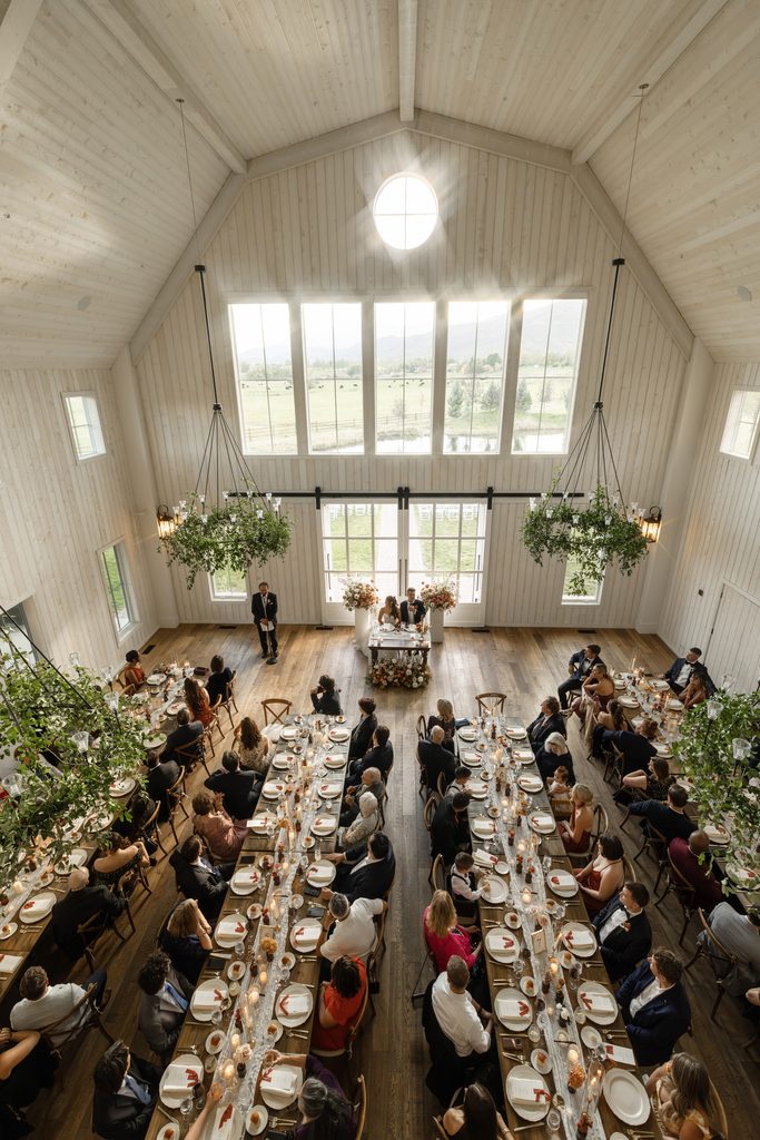 River Bottoms Ranch wedding reception space
